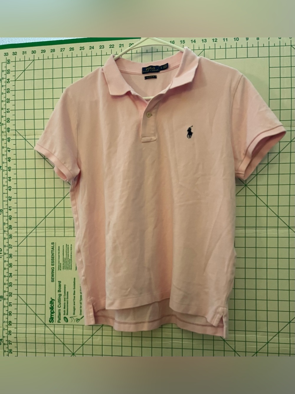 Polo Women's Ralph Lauren Light Pink Cotton Polo Shirt Preppy Classic L